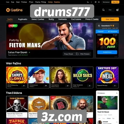 Interface e usabilidade do site drums777 em análise